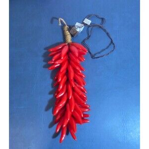 Holiday Time Red Chili Pepper Light Swag~50 Count Indoor Lights Decoration~Works
